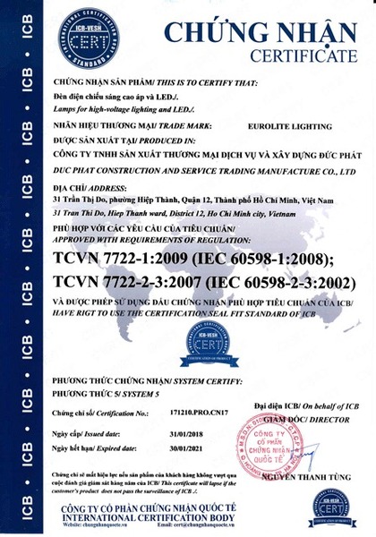 TCVN 7722-1:2009 và TCVN7722-2-3:2007