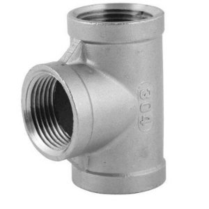 Tê ren inox