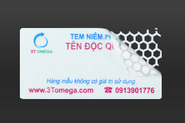 Tem niêm phong theo mẫu