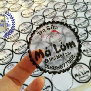 Tem trà sữa trong suốt