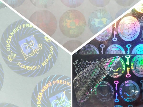 Tem Hologram trong suốt hoàn toàn