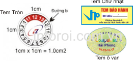 In tem bảo hành