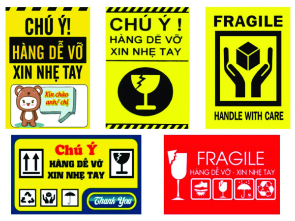 In tem nhãn cảnh báo