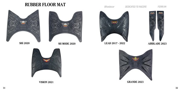 Thảm lót xe máy cao su