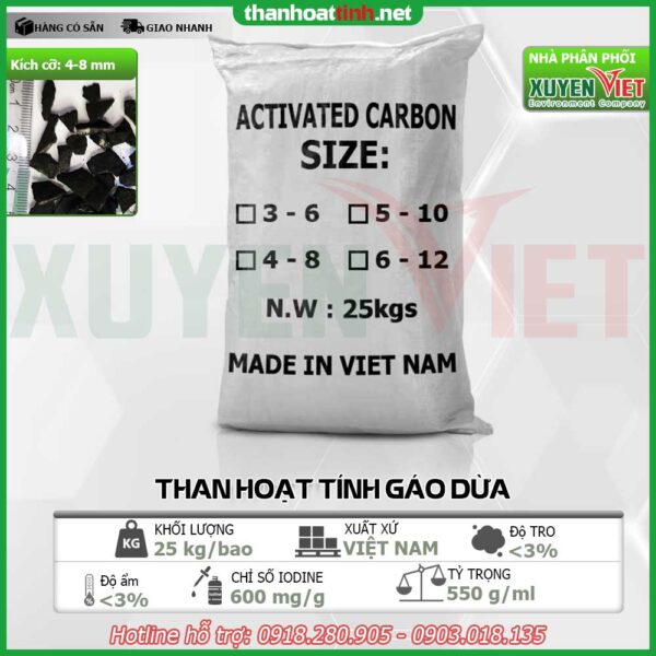 Than hoạt tính gáo dừa