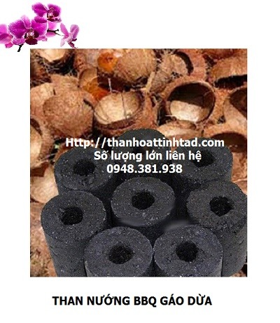 Than nướng không khói gáo dừa