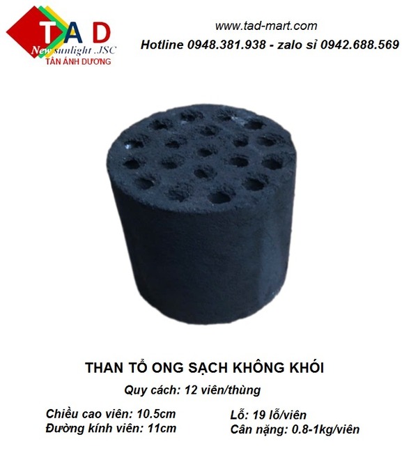 Than tổ ong sạch