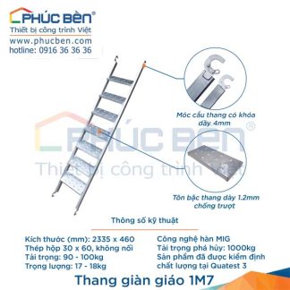 Thang giàn giáo 1m7