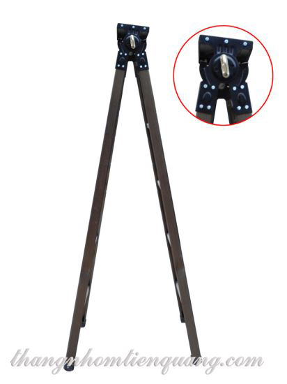 Thang nhôm hộp không đúc lỗ chữ A