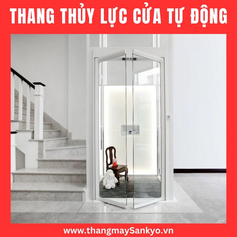 Thang máy thủy lực cửa mở tự động
