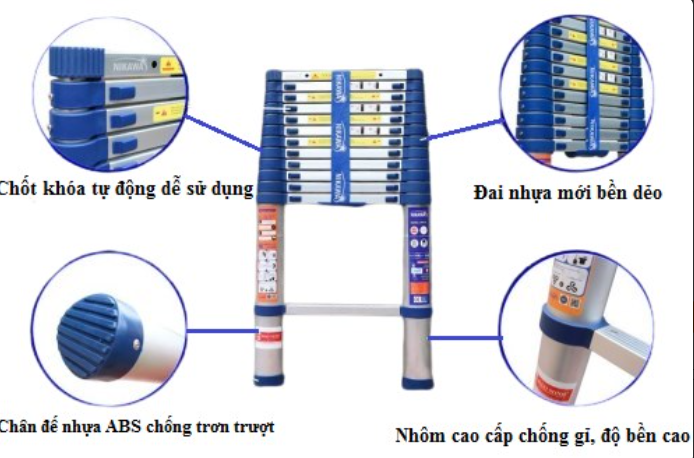 Thang nhôm rút