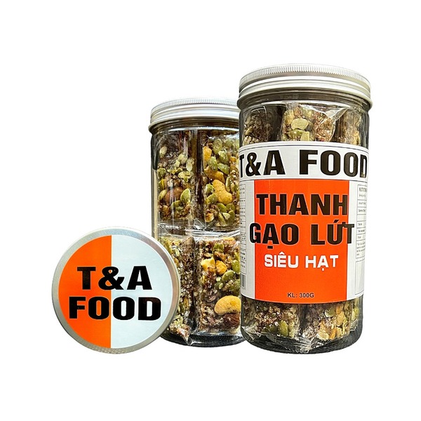 Thanh gạo lứt siêu hạt cao cấp 300gr (nắp nhôm)