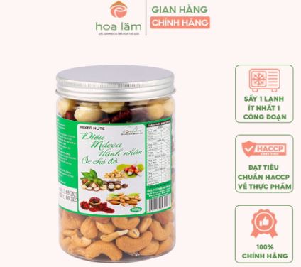 Hạt mix 4 loại hạt dinh dưỡng Hoa Lâm