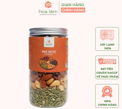 Hạt mix 6 loại hạt dinh dưỡng Hoa Lâm