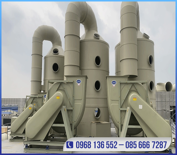 Tháp xử lý khí thải PP 1