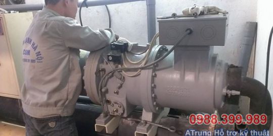 Thay thế bình ngưng Condenser công suất 40Hp