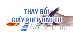 Thay đổi giấy phép đầu tư
