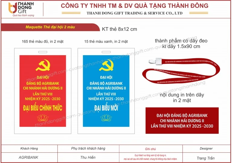 Thẻ đại hội dành cho đại biểu
