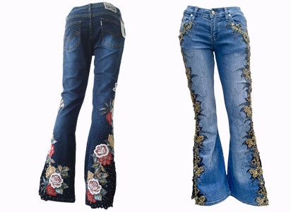 Thêu trên vải jean
