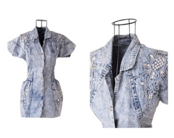 Thêu trên vải jean