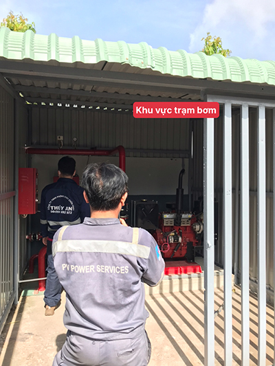 Khu vực trạm bơm