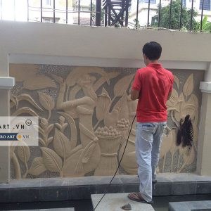 Công trình lắp đặt tranh trực tiếp