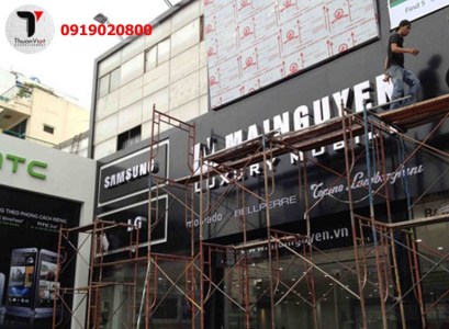 Thi công mặt dựng Alu