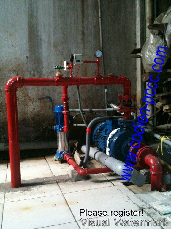 Thi công PCCC cụm bơm chữa cháy