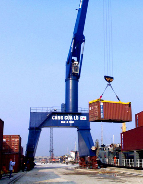 Thiết bị nâng hạ container