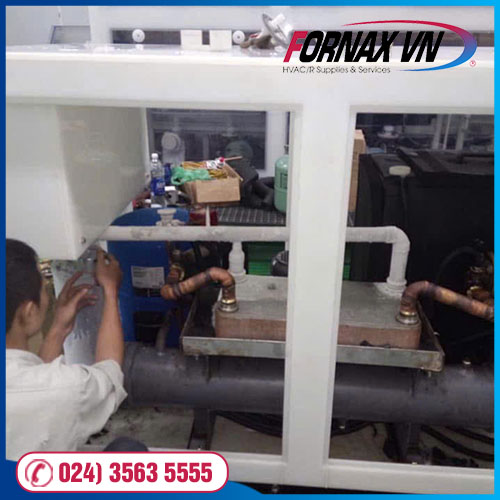 Thi công hệ thống cụm máy nén