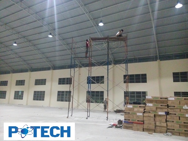 Lắp đặt đèn Lednhà thi đấu