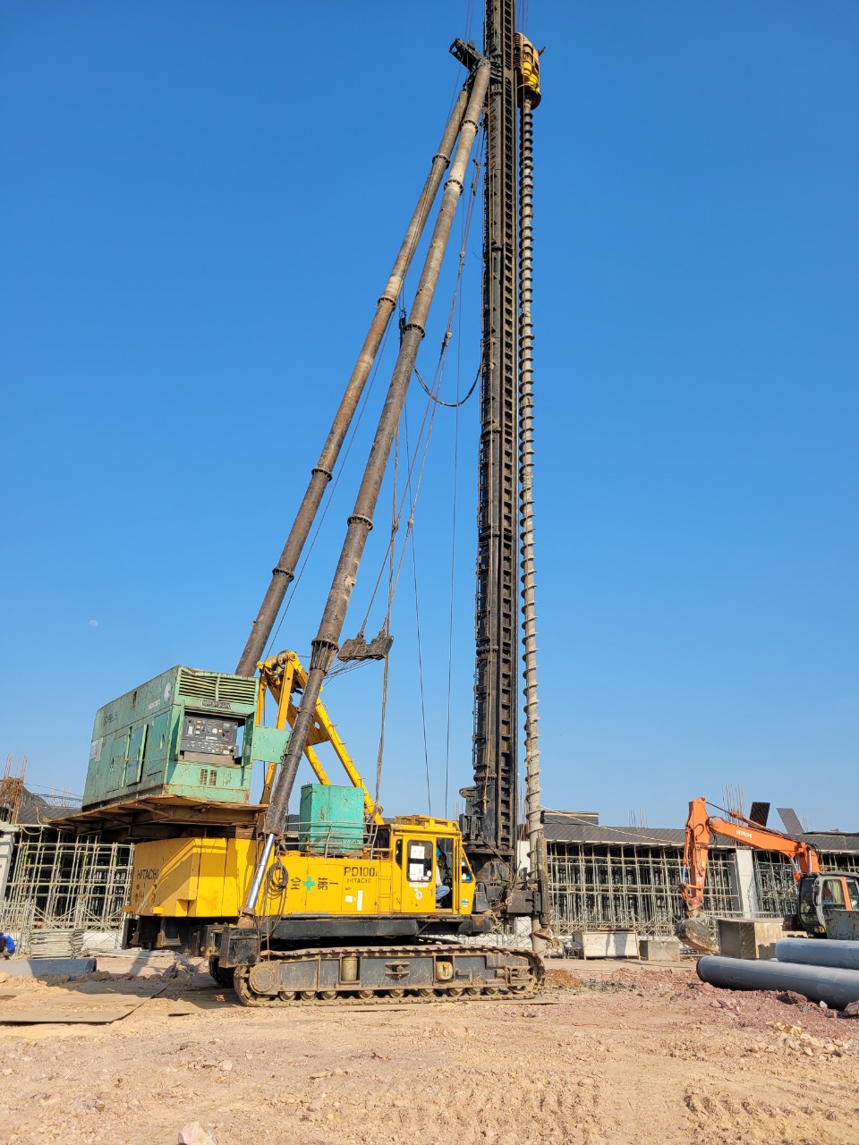 Thi công khoan dẫn phục vụ ép cọc