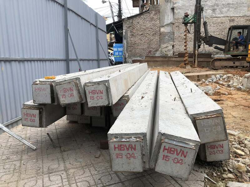 Thi công ép cọc bê tông