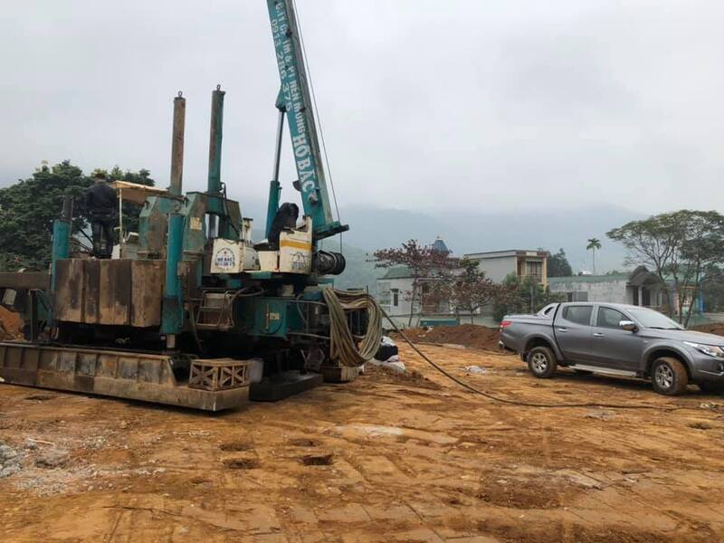 Thi công ép cọc bê tông