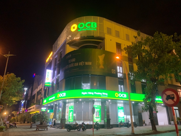 Thi công hệ thống biển hiệu OCB