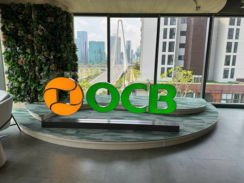 Thi công hệ thống biển hiệu OCB