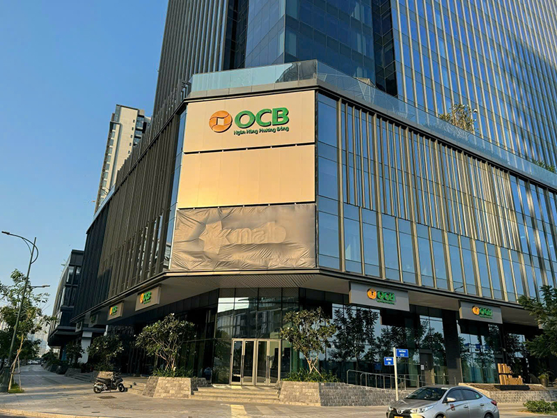 Thi công hệ thống biển hiệu OCB