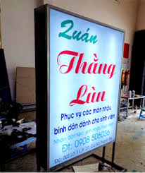 Thi công hộp đèn