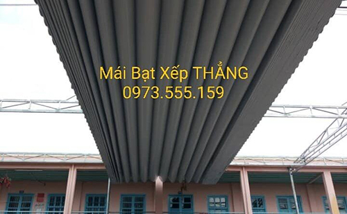 Thi công mái che, bạt xếp ở PhanRang Ninh Thuận