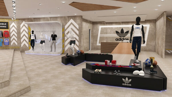 Thi công nội thất Adidas Govap