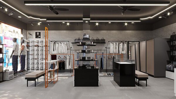 Thi công nội thất Mens Shop
