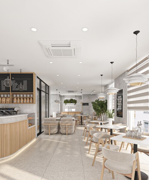 Thi công nội thất Na Coffee - HCM