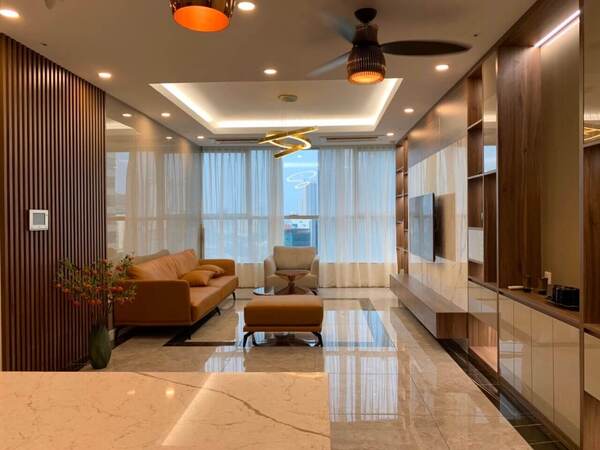 Thi công nội thất căn hộ chị Trang