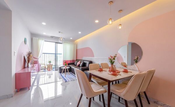 Thi công nội thất căn hộ chị Trinh