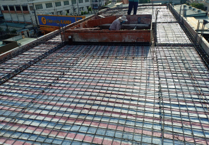 Thi công sắt tầng 3