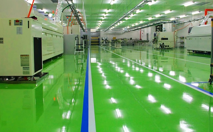 Thi công sơn Epoxy nhà xưởng