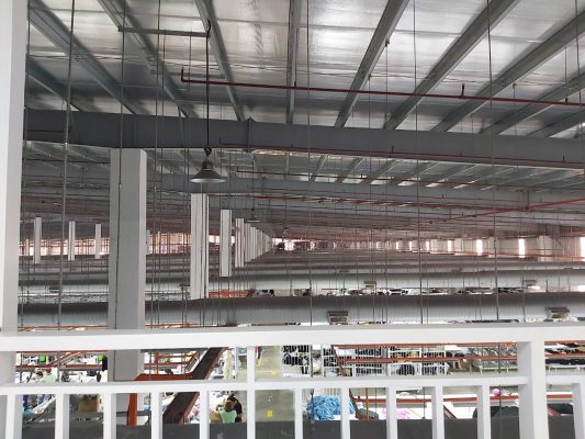 Thi công trọn gói làm mát xưởng may mặc khu công nghiệp Long Đức