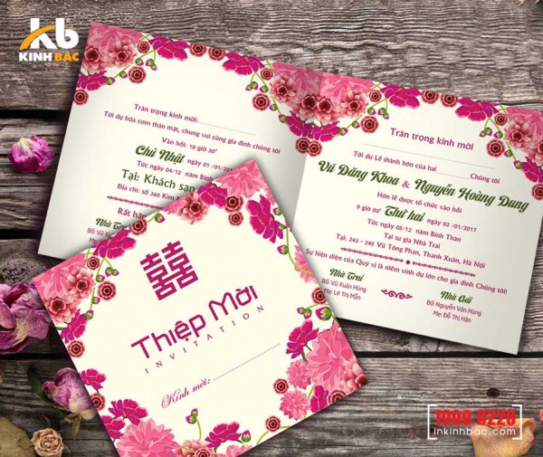 Thiệp cưới hiện đại