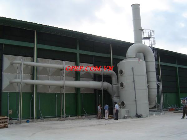 Thiết bị xử lý khí bằng nhựa PP