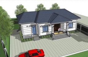 Thiết kế và thi công biệt thự 1 tầng